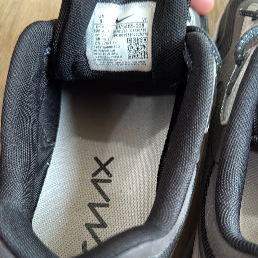 Nike Air Max 200 Winter Anthracite Black Metallic Silver Men's 9 - Picture 7 of 7